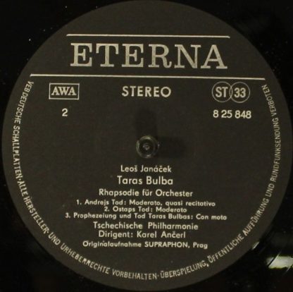 Eterna 8 25 848 - Taras Bulba / Sinfonietta - Image 3