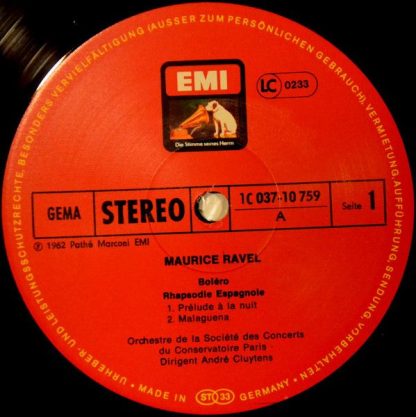 His Master's Voice 1C 037-10 759 - Boléro • Rapsodie Espagnole • - Image 3
