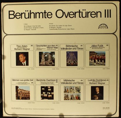 Supraphon SUA 150 038 - Berühmte Overtüren III - Image 2
