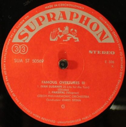 Supraphon SUA 150 038 - Berühmte Overtüren III - Image 3