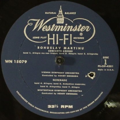 Westminster WN 18079 - Serenade/ Partita (Suite I) For String Or