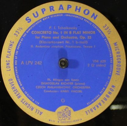 Supraphon ALPV 242 - Concerto No. 1 In B Flat Minor For Piano An - Image 3