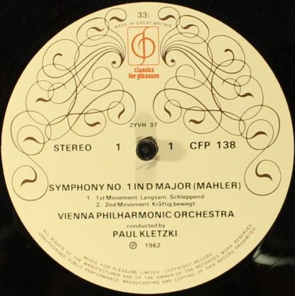 Classics For Pleasure CFP 138 - Symphony No.1 - Image 3
