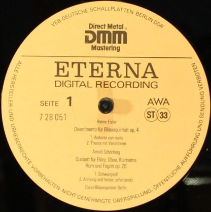 Eterna 728051 - Divertimento Für Bläserquintett Op. 4 / Bläserqu - Image 3
