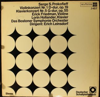 Deutscher Schallplattenclub J457 - Violinkonzert Nr. 1 D-Dur, Op