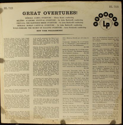 Harmony (4) HL 7121 - Great Overtures! - Image 2