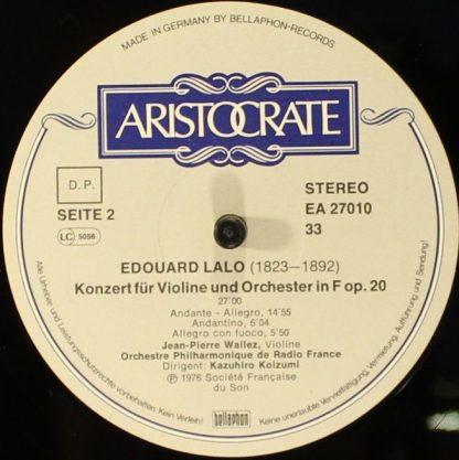 Aristocrate EA 27 010 - Konzerte Für Violine Und Orchester Op. 2 - Image 6