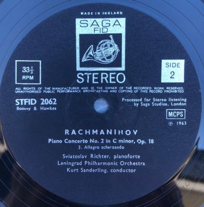 Saga Records Ltd. FDY 2062 - Piano Concerto No. 2 Opus 18 - Image 3