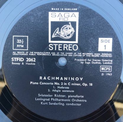 Saga Records Ltd. FDY 2062 - Piano Concerto No. 2 Opus 18 - Image 4