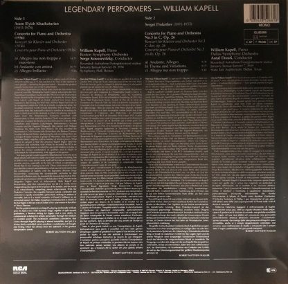 RCA Gold Seal GL85266 - Legendary Performers-William Kapell - Image 2