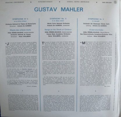 Concert Hall SMS 2800/01 - Symphonie Nr. 5 - Kindertotenlieder - Image 3