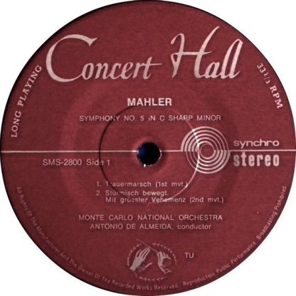 Concert Hall SMS 2800/01 - Symphonie Nr. 5 - Kindertotenlieder - Image 4