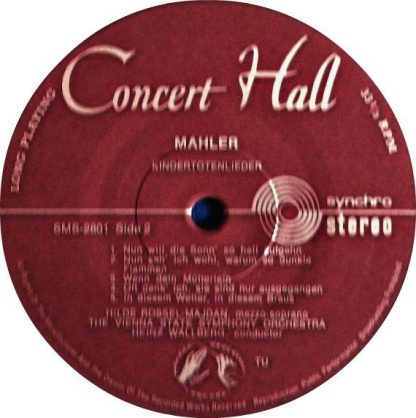 Concert Hall SMS 2800/01 - Symphonie Nr. 5 - Kindertotenlieder - Image 7