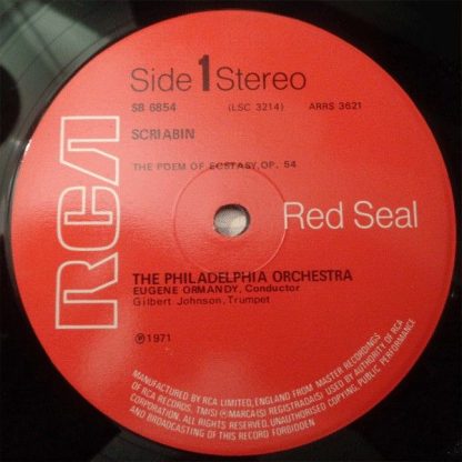 RCA Red Seal SB 6854 - The Poem Of Ecstasy / Prometheus, The Poe - Image 3