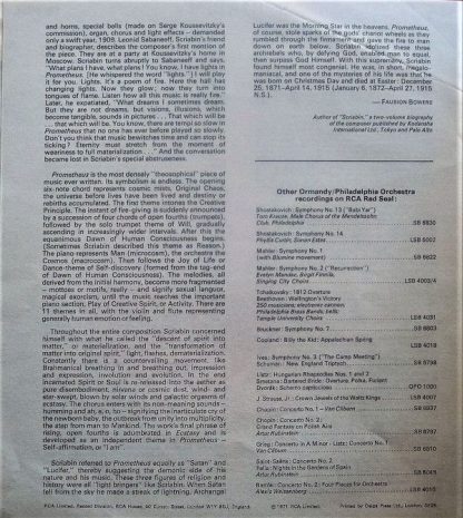 RCA Red Seal SB 6854 - The Poem Of Ecstasy / Prometheus, The Poe - Image 6