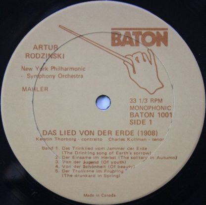 Baton (3) Baton 1001 - Das Lied Von Der Erde (1908) - Image 3