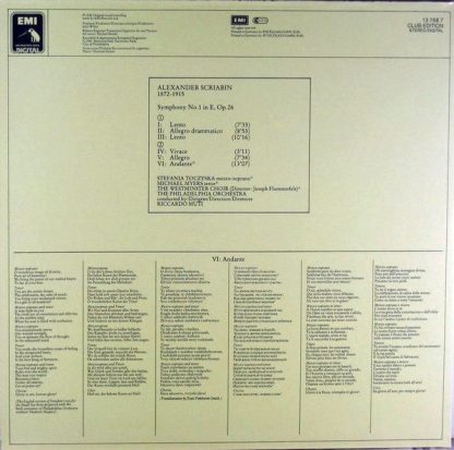 EMI 13 768 7 - Symphony No.1 - Image 2