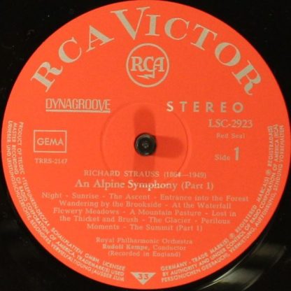 RCA Victor Red Seal LSC-2923 - Eine Alpensinfonie - Image 4