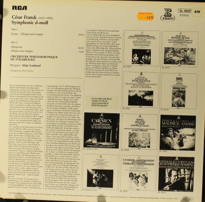 Erato ZL 30527 - Symphonie D-Moll - Image 2