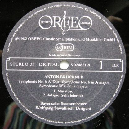 Orfeo (2) S 024821 A - Symphonie Nr. 6 A-Dur • Symphony No. 6 A - Image 3