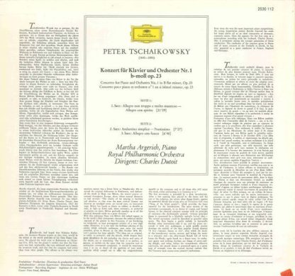 Deutsche Grammophon 2530 112 - Klavierkonzert Nr. 1, B-Moll, Op. - Image 2