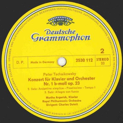 Deutsche Grammophon 2530 112 - Klavierkonzert Nr. 1, B-Moll, Op. - Image 4