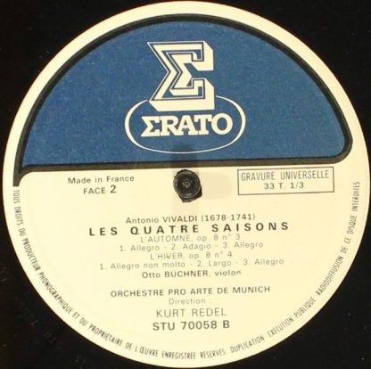 Erato STU 70058 - Les Quatre Saisons - Image 6