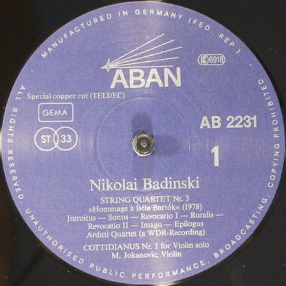 ABAN AB 2231 - Music For Strings - Image 4