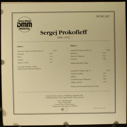 Not On Label HCM 2017 - Sonaten - Image 2