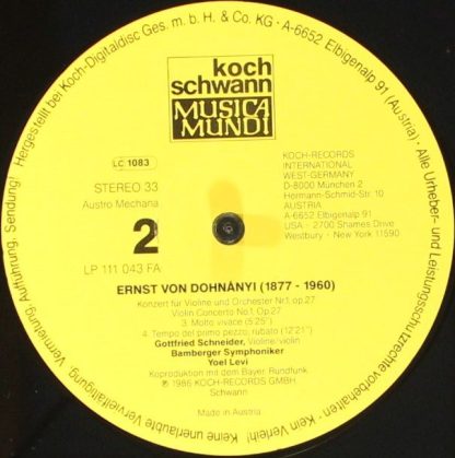 Schwann Musica Mundi VMS 2112 - Konzert Für Violine Und Orcheste - Image 4