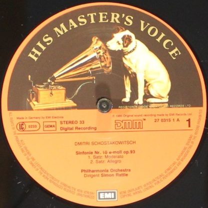 His Master's Voice Digital EL 27 0315 1 - Symphony No. 10 - Image 3