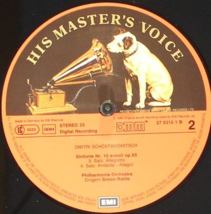 His Master's Voice Digital EL 27 0315 1 - Symphony No. 10 - Image 4