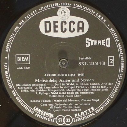 DECCA SXL 20 514-B - Mefistofele - Image 3