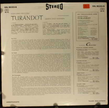 DECCA SXL 20 515-B - Turandot - Arien und Szenen - Image 2