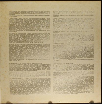 Erato STU 70553 - Les Deux Sonates Pour Violon & Piano - Image 4