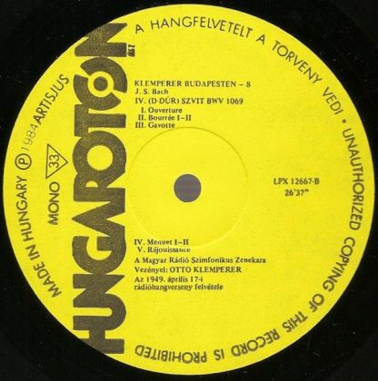 Hungaroton LPX 12667 - Symphony No. 39 In E Flat Major K.543 - S - Image 5