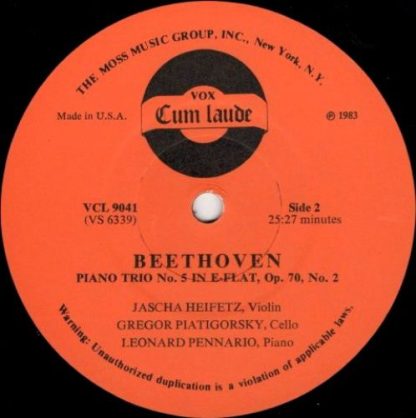 Vox Cum Laude VCL 9041 - Quintette In G, Op. 111 / Piano Trio In - Image 3