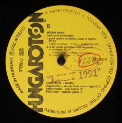Hungaroton SLPX 12161 - Three Concerti Two Sonatas - Image 4