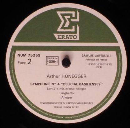 Erato NUM 75259 - Symphonie N˚ 2 "Pour Cordes" / Symphonie N˚ 4 - Image 4