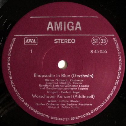 Amiga 8 45 056 - Rhapsodie In Blue / Ein Amerikaner In Paris / W - Image 3