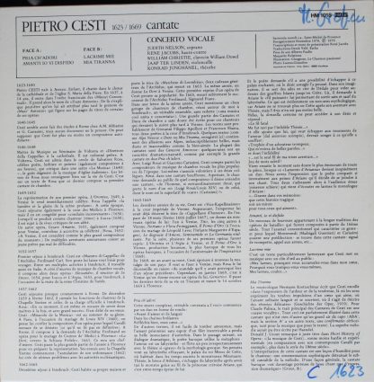 Harmonia Mundi HM 1018 - Cantate - Image 2