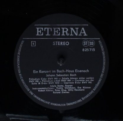 Eterna 8 25 715 - Konzert Im Bach-Haus Eisenach - Image 3