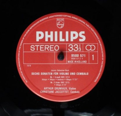 Philips 6769017 - 6 Sonatas For Violin And Harpsichord ( Bwv 101 - Image 5