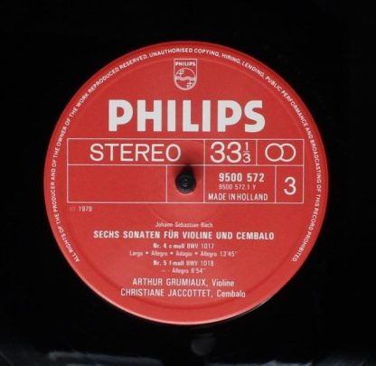 Philips 6769017 - 6 Sonatas For Violin And Harpsichord ( Bwv 101 - Image 7