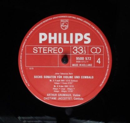 Philips 6769017 - 6 Sonatas For Violin And Harpsichord ( Bwv 101 - Image 8