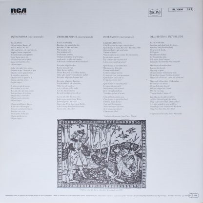 RCA RL 30856 - La Favola Di Orfeo (1494) - Image 4