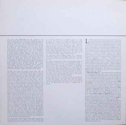 Harmonia Mundi HMU 939 - Missa Sine Nomine - Livre De Danses - Image 3