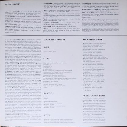 Harmonia Mundi HMU 939 - Missa Sine Nomine - Livre De Danses - Image 4