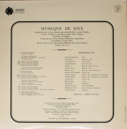 Astrée Auvidis AS 37 - Mvsicqve De Ioye - Image 2