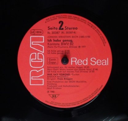 RCA RL 30387 - Kantaten "Kreuzstab" (BWV 56) & "Ich Habe Genug" - Image 6
